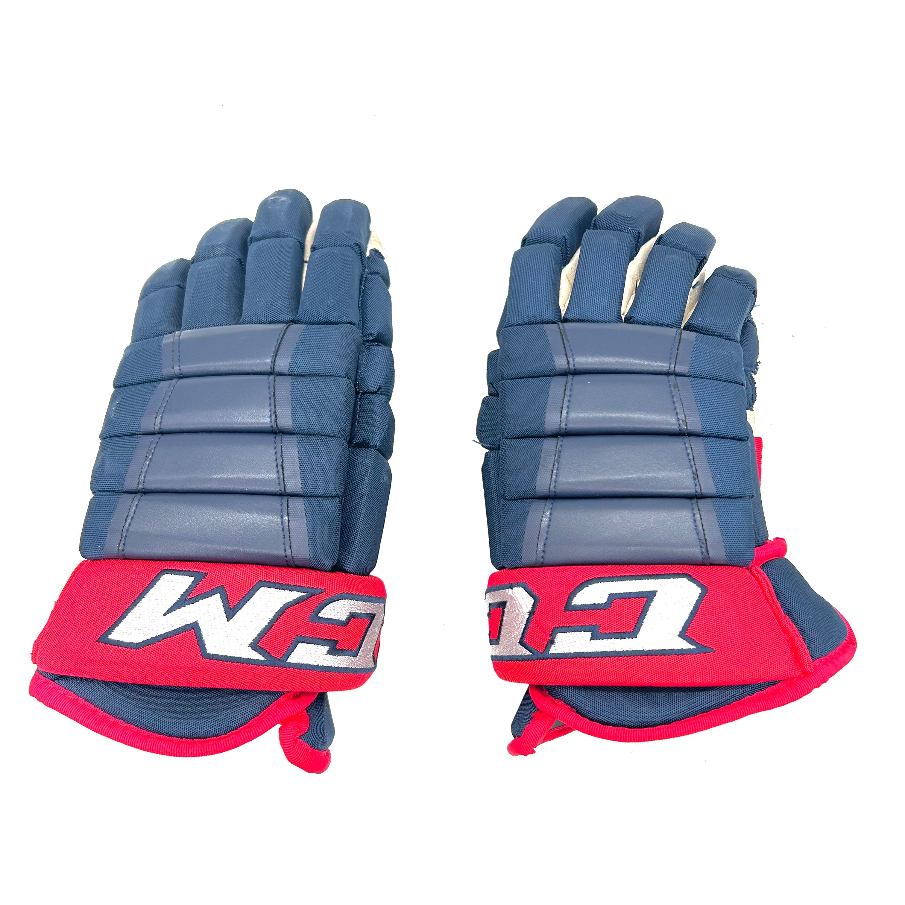 CCM HG97 - Gants Pro Stock d'occasion (bleu marine/rouge)